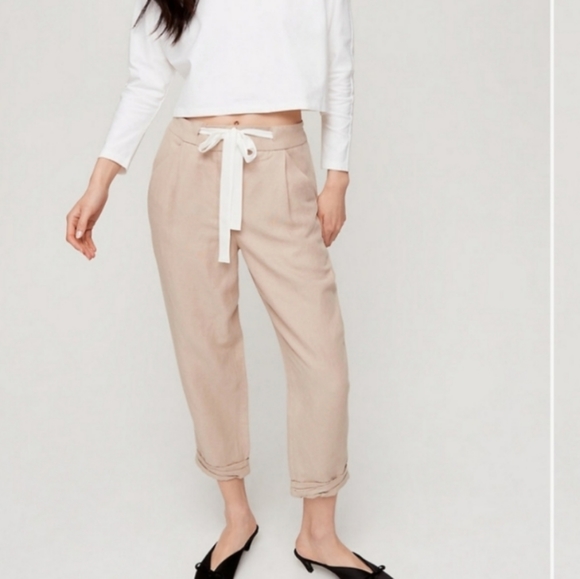 Wilfred Pants - Aritzia Wilfred Allant Linen Pant
